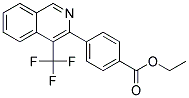 ETHYL 4-(4-TRIFLUOROMETHYLISOQUINOLIN-3-YL)BENZOATE Struktur