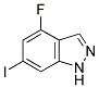 4-FLUORO-6-IODOINDAZOLE Struktur