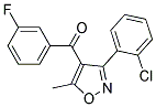 4-(3-FLUOROBENZOYL)-3-(2-CHLOROPHENYL)-5-METHYLISOXAZOLE