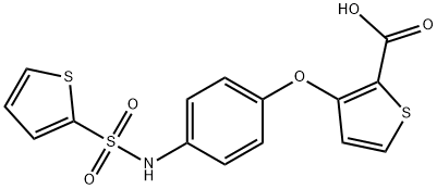 3-(4-[(2-THIENYLSULFONYL)AMINO]PHENOXY)-2-THIOPHENECARBOXYLIC ACID Struktur