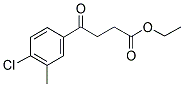 ETHYL 4-(4-CHLORO-3-METHYLPHENYL)-4-OXOBUTYRATE Struktur