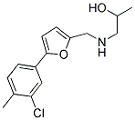 1-(((5-(3-CHLORO-4-METHYLPHENYL)-2-FURYL)METHYL)AMINO)PROPAN-2-OL Struktur