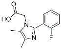 [2-(2-FLUORO-PHENYL)-4,5-DIMETHYL-IMIDAZOL-1-YL]-ACETIC ACID Struktur