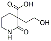3-(2-HYDROXYETHYL)-2-OXOPIPERIDINE-3-CARBOXYLIC ACID Structure