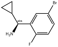 (1S)(5-BROMO-2-FLUOROPHENYL)CYCLOPROPYLMETHYLAMINE Struktur