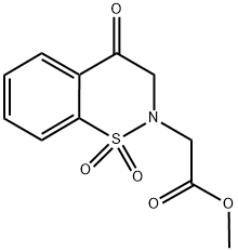 METHYL (1,1-DIOXIDO-4-OXO-3,4-DIHYDRO-2H-1,2-BENZOTHIAZIN-2-YL)ACETATE Struktur