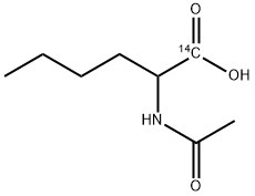 N-ACETYL-D,L-NORLEUCINE, [1-14C]- Struktur
