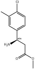 METHYL (3R)-3-AMINO-3-(4-CHLORO-3-METHYLPHENYL)PROPANOATE Struktur