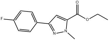 ETHYL 3-(4-FLUOROPHENYL)-1-METHYL-1H-PYRAZOLE-5-CARBOXYLATE Struktur