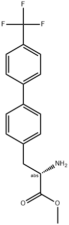 METHYL (2S)-2-AMINO-3-(4-[4-(TRIFLUOROMETHYL)PHENYL]PHENYL)PROPANOATE Struktur