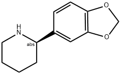 (R)-2-(BENZO[D][1,3]DIOXOL-5-YL)PIPERIDINE Struktur
