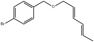 4-BROMOBENZYL-(TRANS, TRANS-2,4-HEXADIENYL)ETHER Struktur