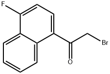 2-BROMO-1-(4-FLUORO-NAPHTHALEN-1-YL)-ETHANONE Struktur