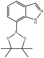 7-(4,4,5,5-TETRAMETHYL-[1,3,2]DIOXABOROLAN-2-YL)-1H-INDAZOLE Struktur