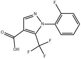 5-(TRIFLUOROMETHYL)-1-(2-FLUOROPHENYL)-1H-PYRAZOLE-4-CARBOXYLIC ACID Struktur