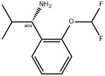 (1S)-1-[2-(DIFLUOROMETHOXY)PHENYL]-2-METHYLPROPYLAMINE Struktur