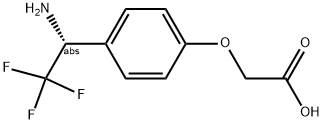 2-[4-((1R)-1-AMINO-2,2,2-TRIFLUOROETHYL)PHENOXY]ACETIC ACID Struktur