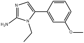 1-ETHYL-5-(3-METHOXY-PHENYL)-1H-IMIDAZOL-2-YLAMINE Struktur