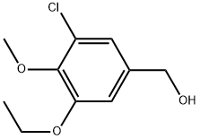 (3-CHLORO-5-ETHOXY-4-METHOXYPHENYL)METHANOL Struktur