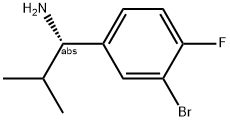 (1S)-1-(3-BROMO-4-FLUOROPHENYL)-2-METHYLPROPYLAMINE Struktur