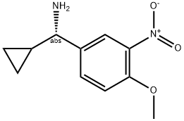 (1S)CYCLOPROPYL(4-METHOXY-3-NITROPHENYL)METHYLAMINE Struktur