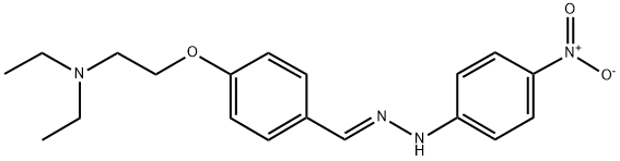 4-DIETHYLAMINOETHOXYBENZALDEHYDE 4-NITROPHENYLHYDRAZONE Structure