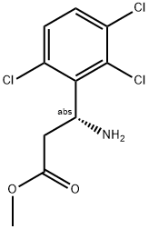 METHYL (3R)-3-AMINO-3-(2,3,6-TRICHLOROPHENYL)PROPANOATE Struktur