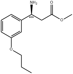 METHYL (3S)-3-AMINO-3-(3-PROPOXYPHENYL)PROPANOATE Struktur