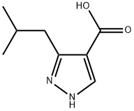 3-ISOBUTYL-1H-PYRAZOLE-4-CARBOXYLIC ACID Struktur