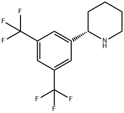 (S)-2-(3,5-BIS(TRIFLUOROMETHYL)PHENYL)PIPERIDINE Struktur