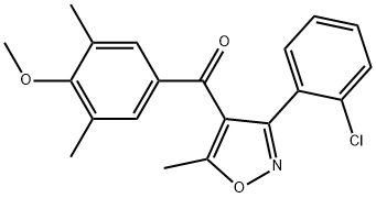 4-(3,5-DIMETHYL-4-METHOXYBENZOYL)-3-(2-CHLOROPHENYL)-5-METHYLISOXAZOLE