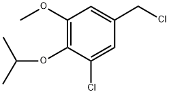 1-CHLORO-5-(CHLOROMETHYL)-2-ISOPROPOXY-3-METHOXYBENZENE Struktur