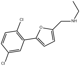 N-((5-(2,5-DICHLOROPHENYL)-2-FURYL)METHYL)ETHANAMINE Struktur