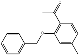 1-[2-(BENZYLOXY)-4-METHYLPHENYL]ETHANONE Struktur