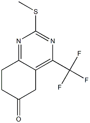 5,6,7,8-TETRAHYDRO-2-METHYLTHIO-6-OXO-4-(TRIFLUOROMETHYL)QUINAZOLINE Struktur