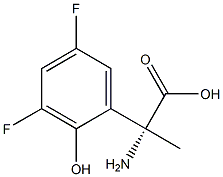 (2R)-2-AMINO-2-(3,5-DIFLUORO-2-HYDROXYPHENYL)PROPANOIC ACID Struktur