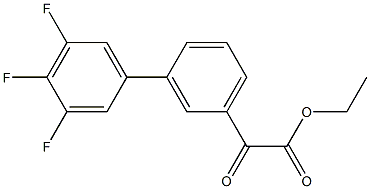 ETHYL 3-(3,4,5-TRIFLUOROPHENYL)BENZOYLFORMATE Structure