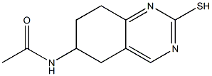 6-ACETYLAMINO-5,6,7,8-TETRAHYDRO-2-MERCAPTOQUINAZOLINE Struktur