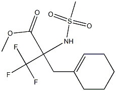 METHYL 2-(CYCLOHEX-1-EN-1-YLMETHYL)-3,3,3-TRIFLUORO-2-[(METHYLSULFONYL)AMINO]-PROPANOATE Structure