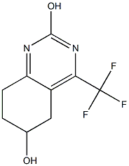 5,6,7,8-TETRAHYDRO-2,6-DIHYDROXY-4-(TRIFLUOROMETHYL)QUINAZOLINE Struktur