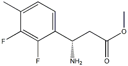 METHYL (3S)-3-AMINO-3-(2,3-DIFLUORO-4-METHYLPHENYL)PROPANOATE Struktur