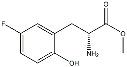 METHYL (2R)-2-AMINO-3-(5-FLUORO-2-HYDROXYPHENYL)PROPANOATE Struktur