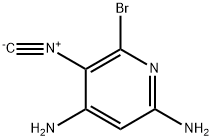 6-BROMO-5-ISOCYANO-PYRIDINE-2,4-DIAMINE Struktur