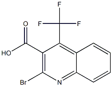 2-BROMO-4-(TRIFLUOROMETHYL)QUINOLINE-3-CARBOXYLIC ACID Struktur