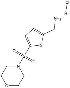 [5-(MORPHOLIN-4-YLSULFONYL)THIEN-2-YL]METHYLAMINE HYDROCHLORIDE Structure
