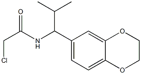 2-CHLORO-N-[1-(2,3-DIHYDRO-1,4-BENZODIOXIN-6-YL)-2-METHYLPROPYL]ACETAMIDE Struktur
