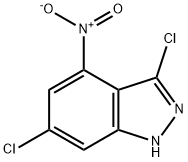 4-NITRO-3,6-DICHLORO (1H)INDAZOLE Structure