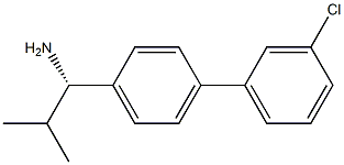 (1S)-1-[4-(3-CHLOROPHENYL)PHENYL]-2-METHYLPROPYLAMINE Struktur