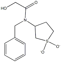 N-BENZYL-N-(1,1-DIOXIDOTETRAHYDROTHIEN-3-YL)-2-HYDROXYACETAMIDE Struktur