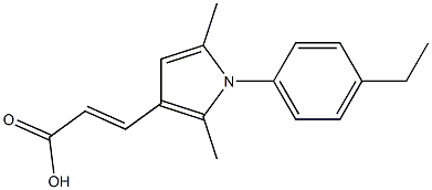 (2E)-3-[1-(4-ETHYLPHENYL)-2,5-DIMETHYL-1H-PYRROL-3-YL]ACRYLIC ACID